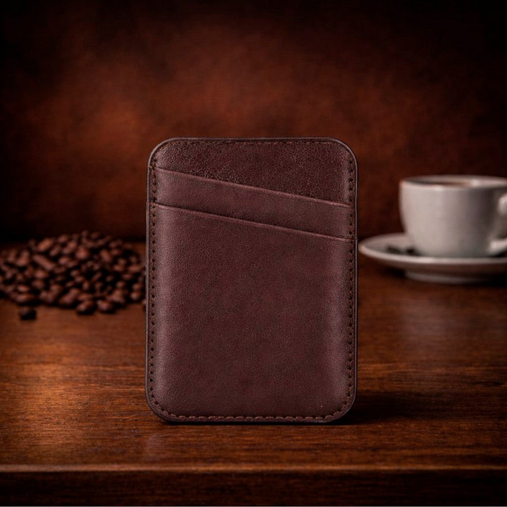 Maggy Fit Cc Leather Magnetic Card Holder