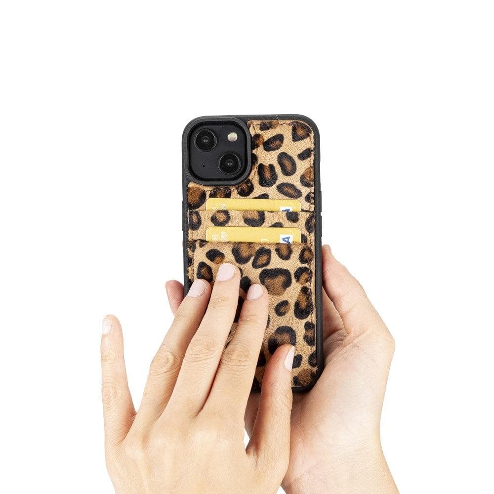 Bouletta Apple iPhone 14 Series Leather Back Cover with Card Holder