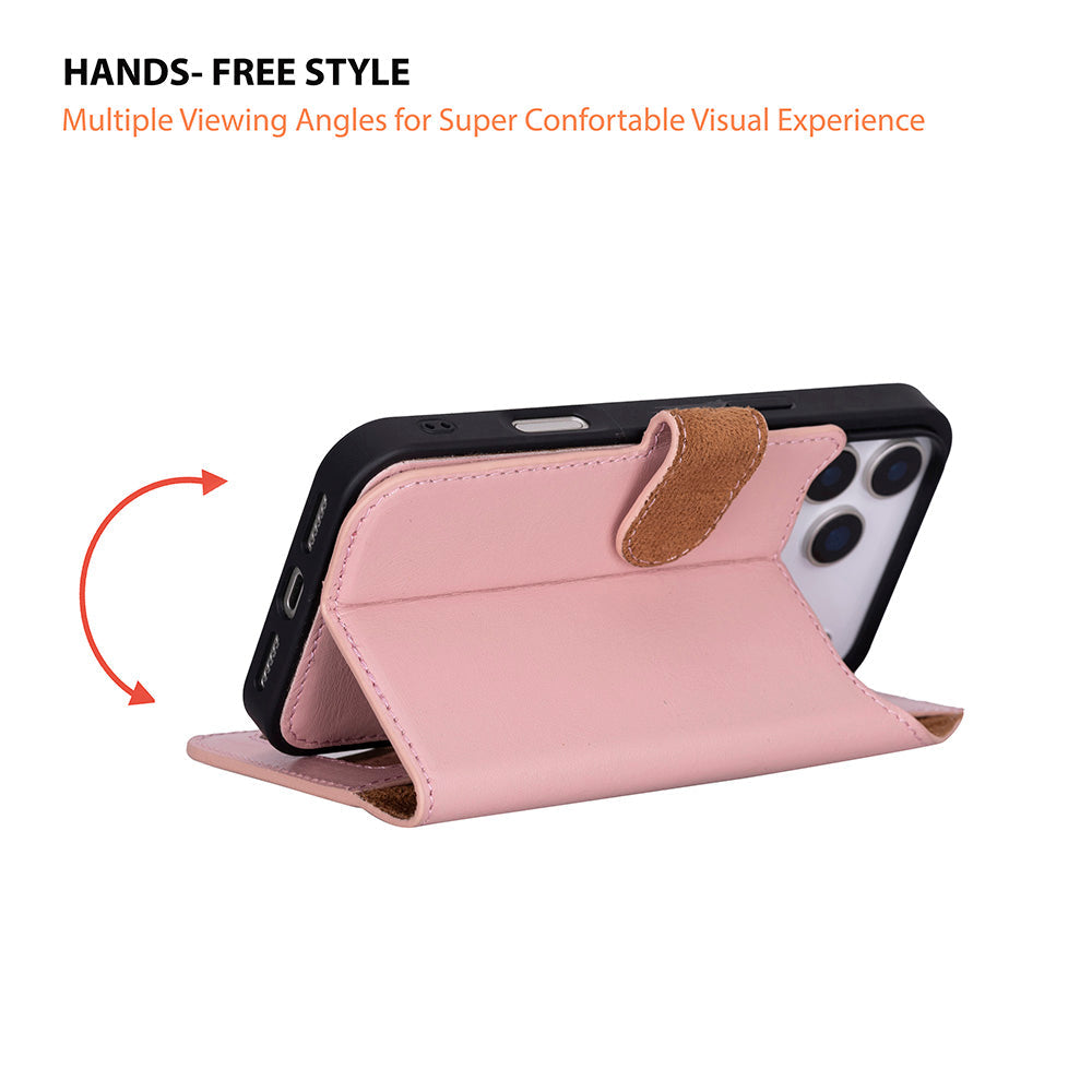 Magic I Phone 17 Pro Leather Detachable Wallet Case