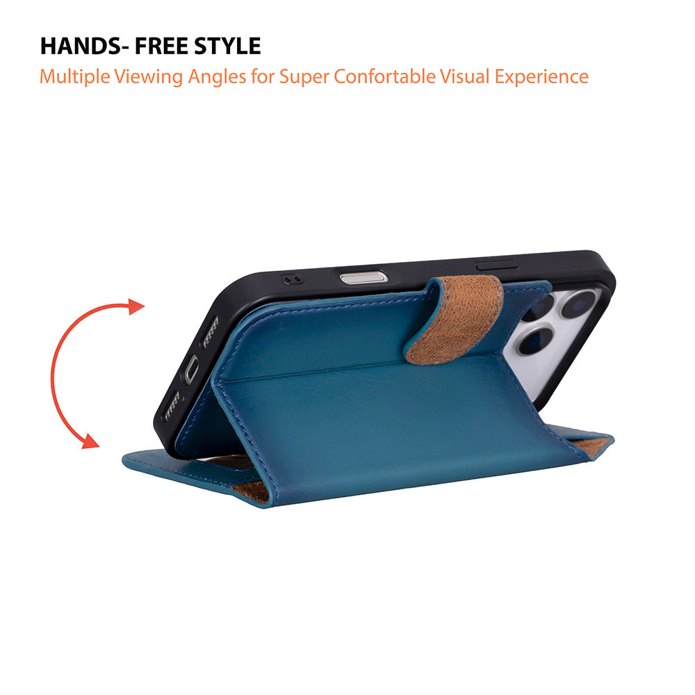 Magic I Phone 17 Pro Max Leather Detachable Wallet Case