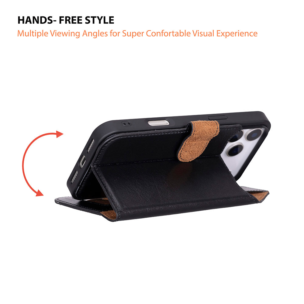 Magic I Phone 17 Pro Leather Detachable Wallet Case