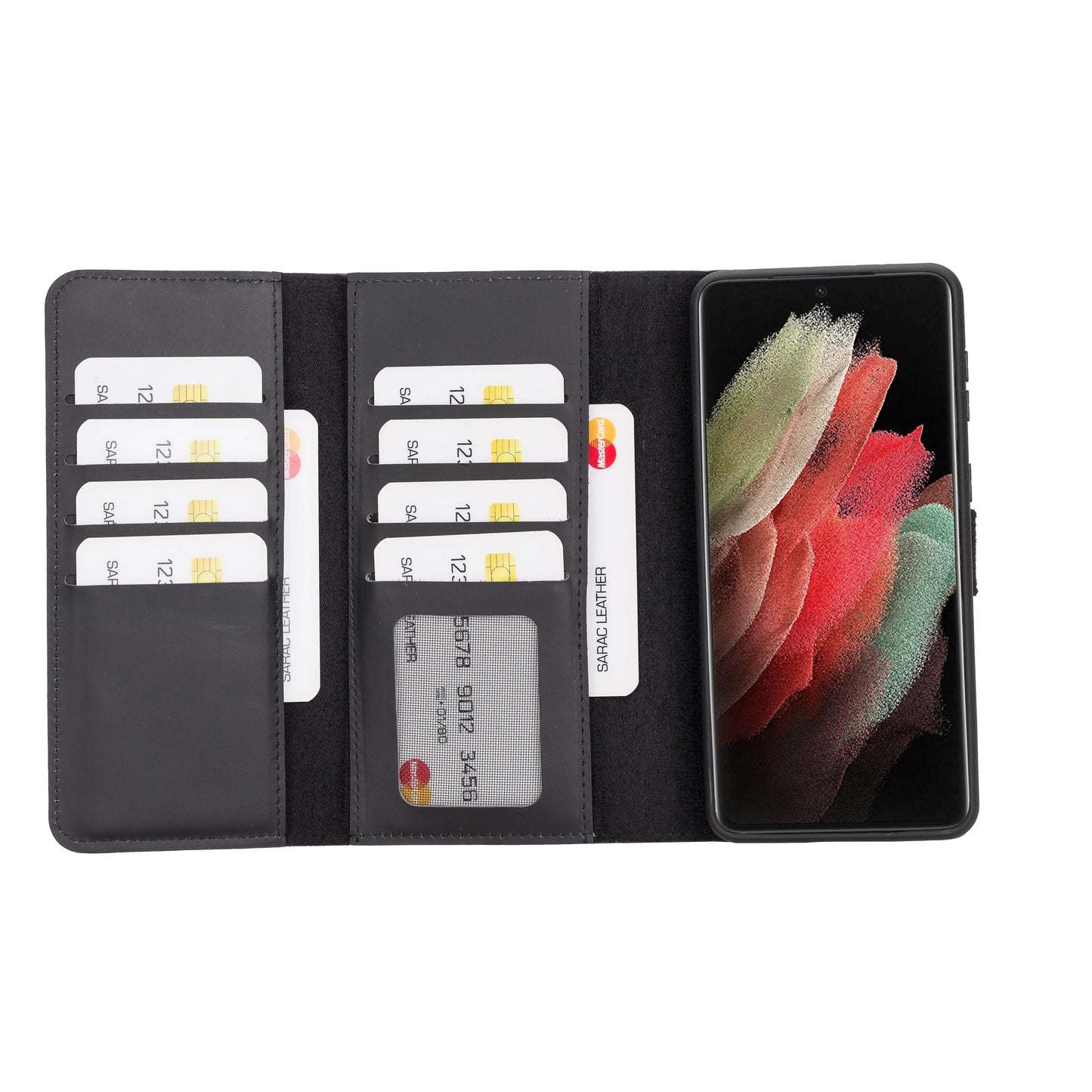 Santa Samsung Galaxy S21 Plus Leather Detachable Wallet Case