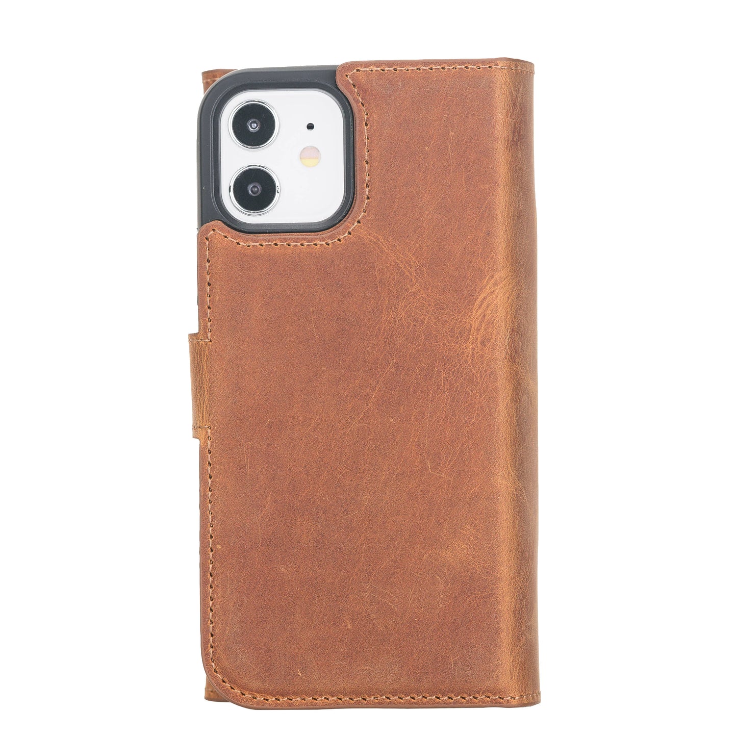 Santa I Phone 12 Mini Leather Detachable Wallet Case