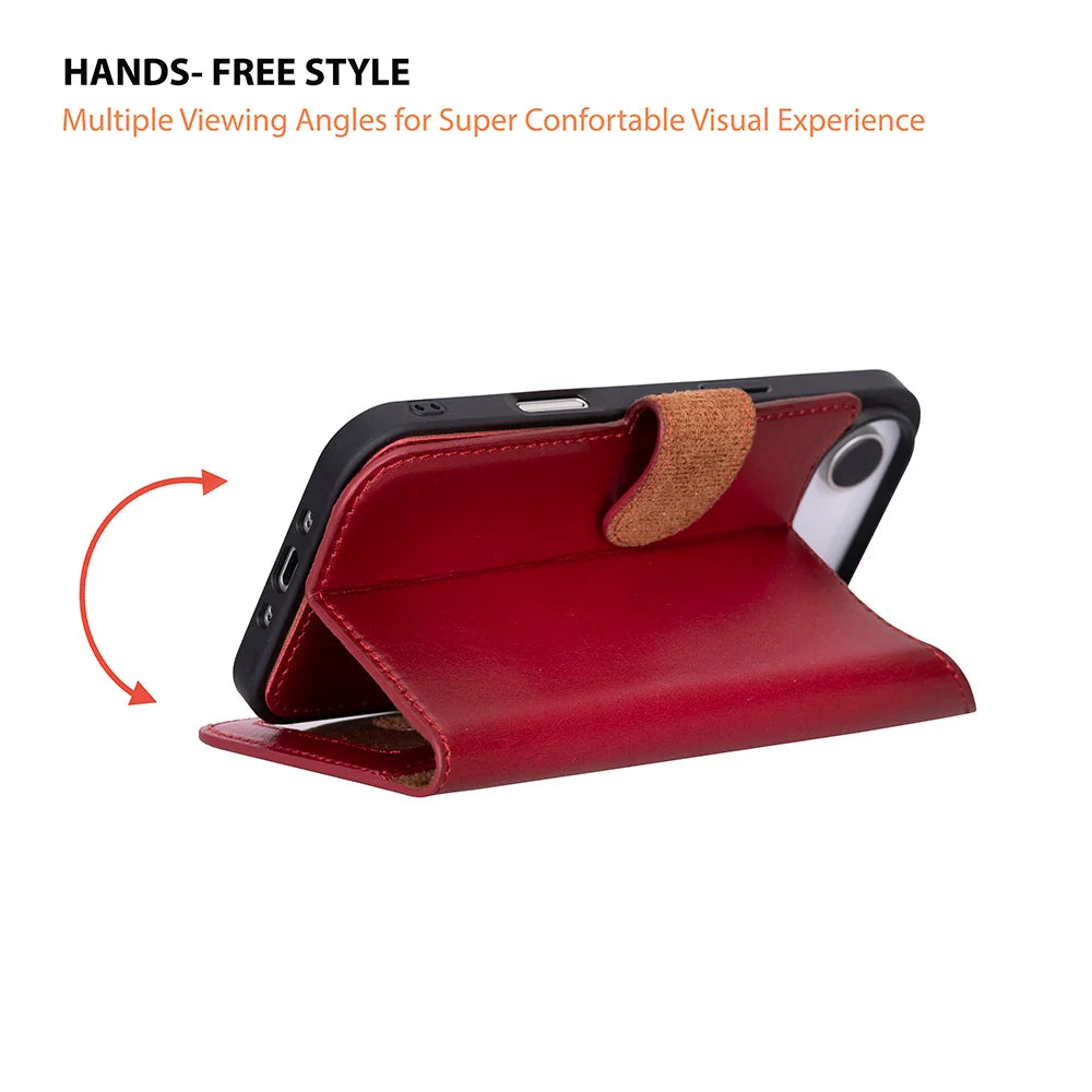 Magic iPhone 17 Air Detachable Leather Wallet Case