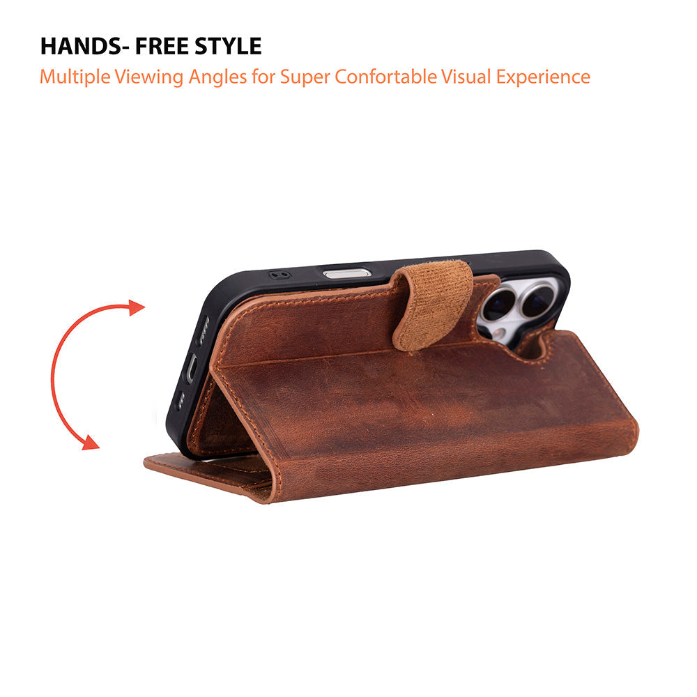 Magic I Phone 17 Leather Detachable Wallet Case