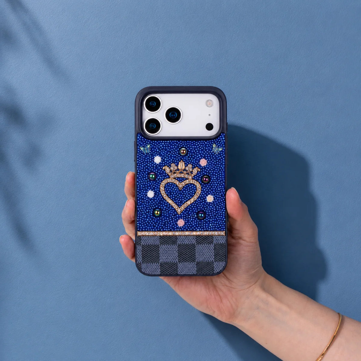Vissel Heart Crystal Luxury Case for iPhone 18 Pro / 17 Pro
