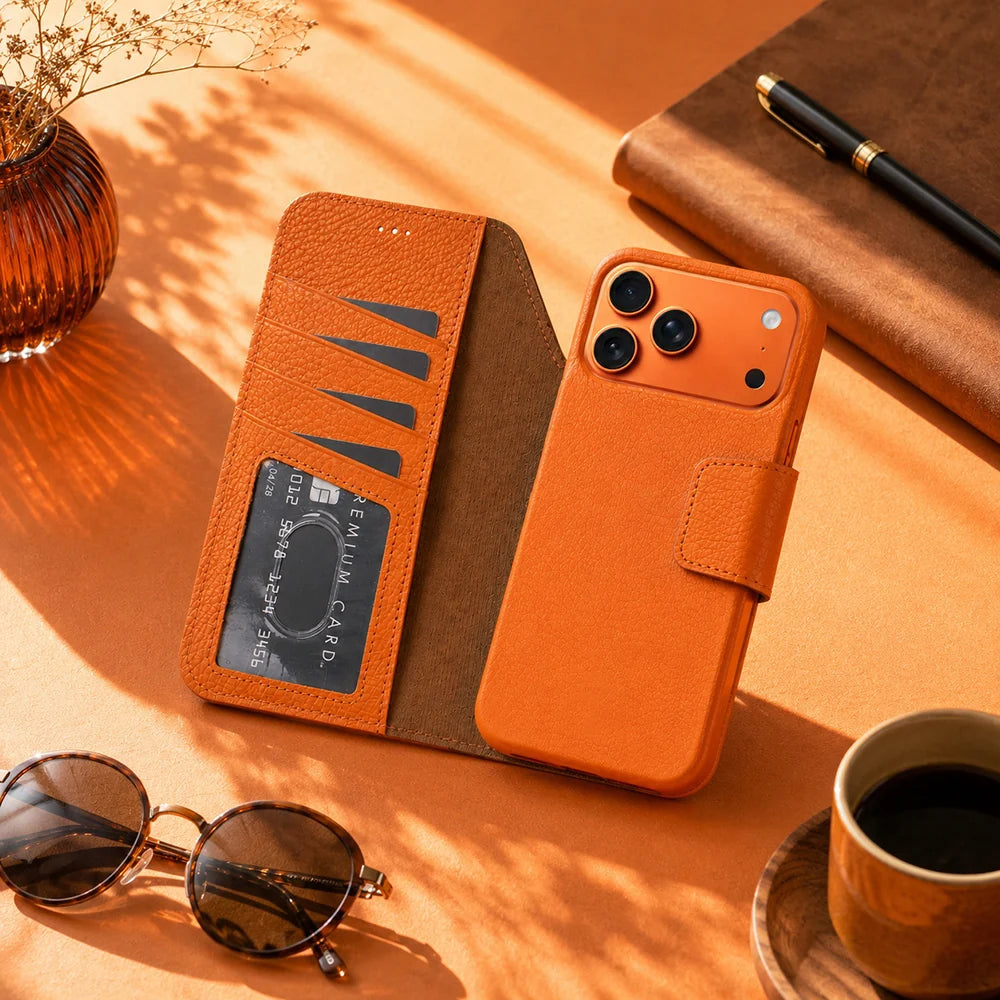 Elite Magic iPhone 18 Pro / 17 Pro Leather Detachable Wallet Case
