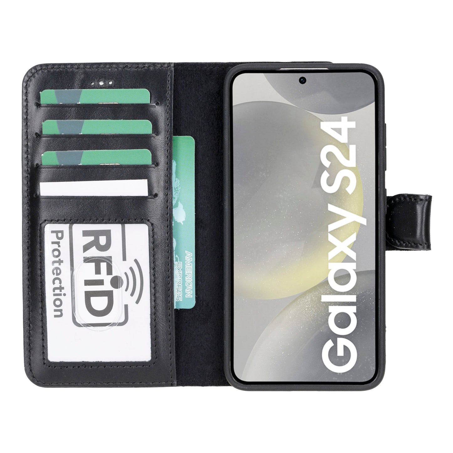 Magic Samsung Galaxy S24 Leather Detachable Wallet Case