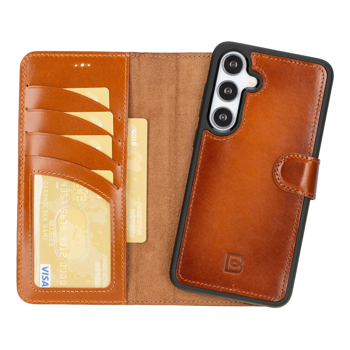 Magic Samsung Galaxy S24 Ultra Detachable Leather Wallet Case