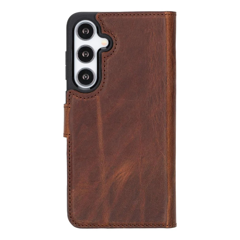 Magic Samsung Galaxy S25 Plus Leather Detachable Wallet Case