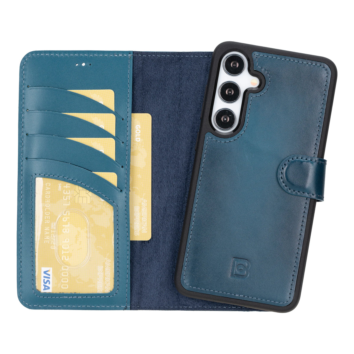 Magic Samsung Galaxy S24 Plus Detachable Leather Wallet Case