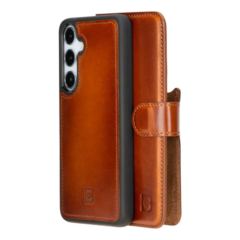 Magic Samsung Galaxy S25 Plus Leather Detachable Wallet Case