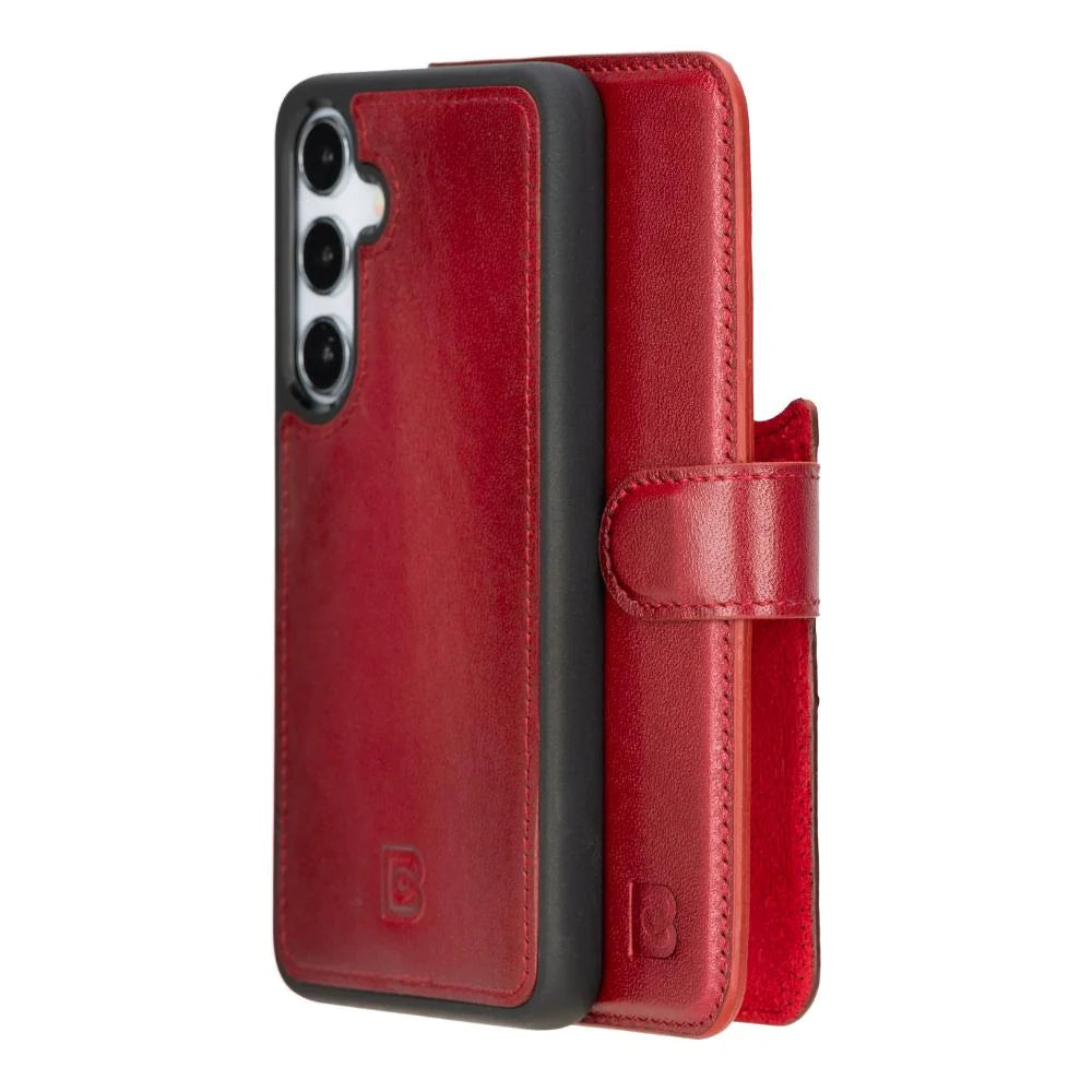 Magic Samsung Galaxy S25 Plus Leather Detachable Wallet Case