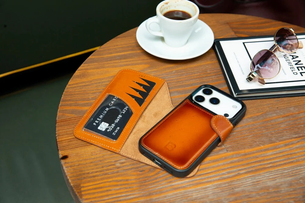 Magic iPhone 18 Pro Max / 17 Pro Max Detachable Leather Wallet Case