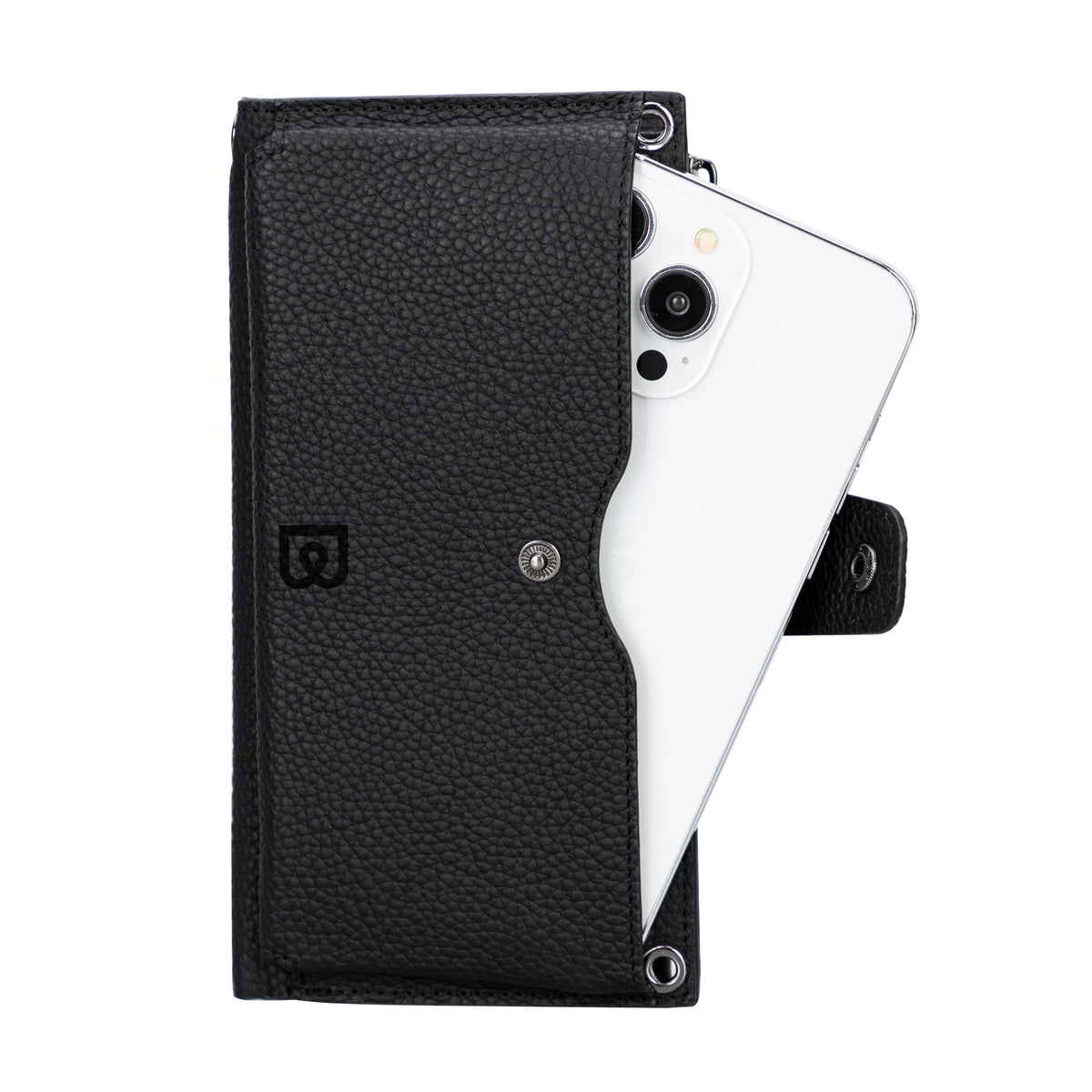 Nexora Strap Leather Crossbody Wallet