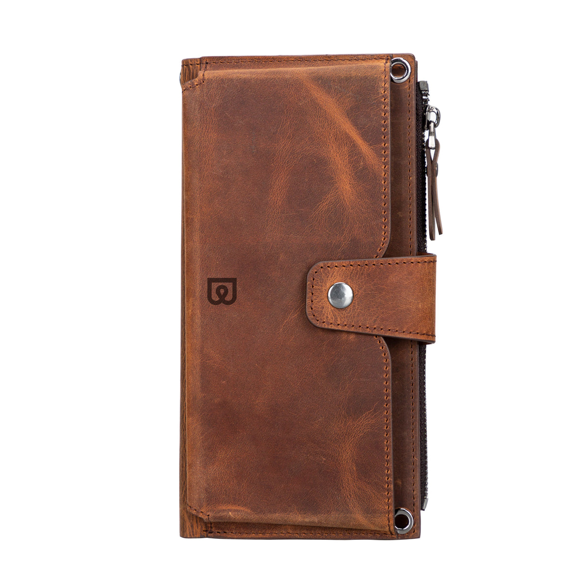 Nexora Strap Leather Crossbody Wallet