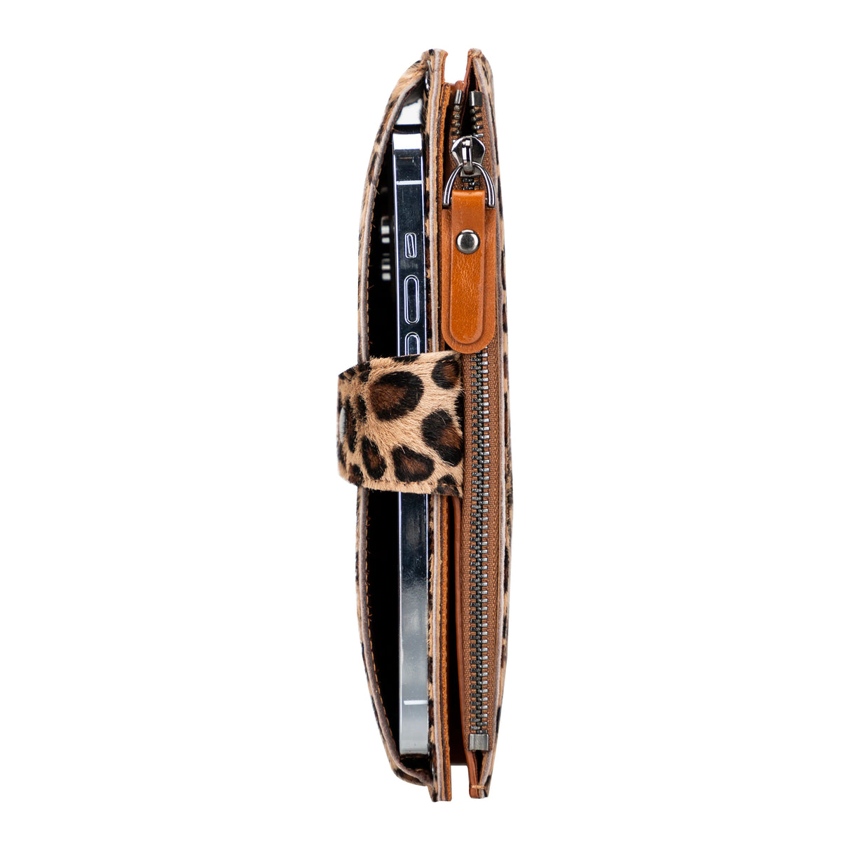 Nexora Strap Leather Crossbody Wallet