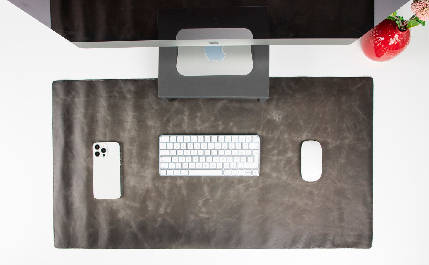 Natural Leather Desk Mat Large