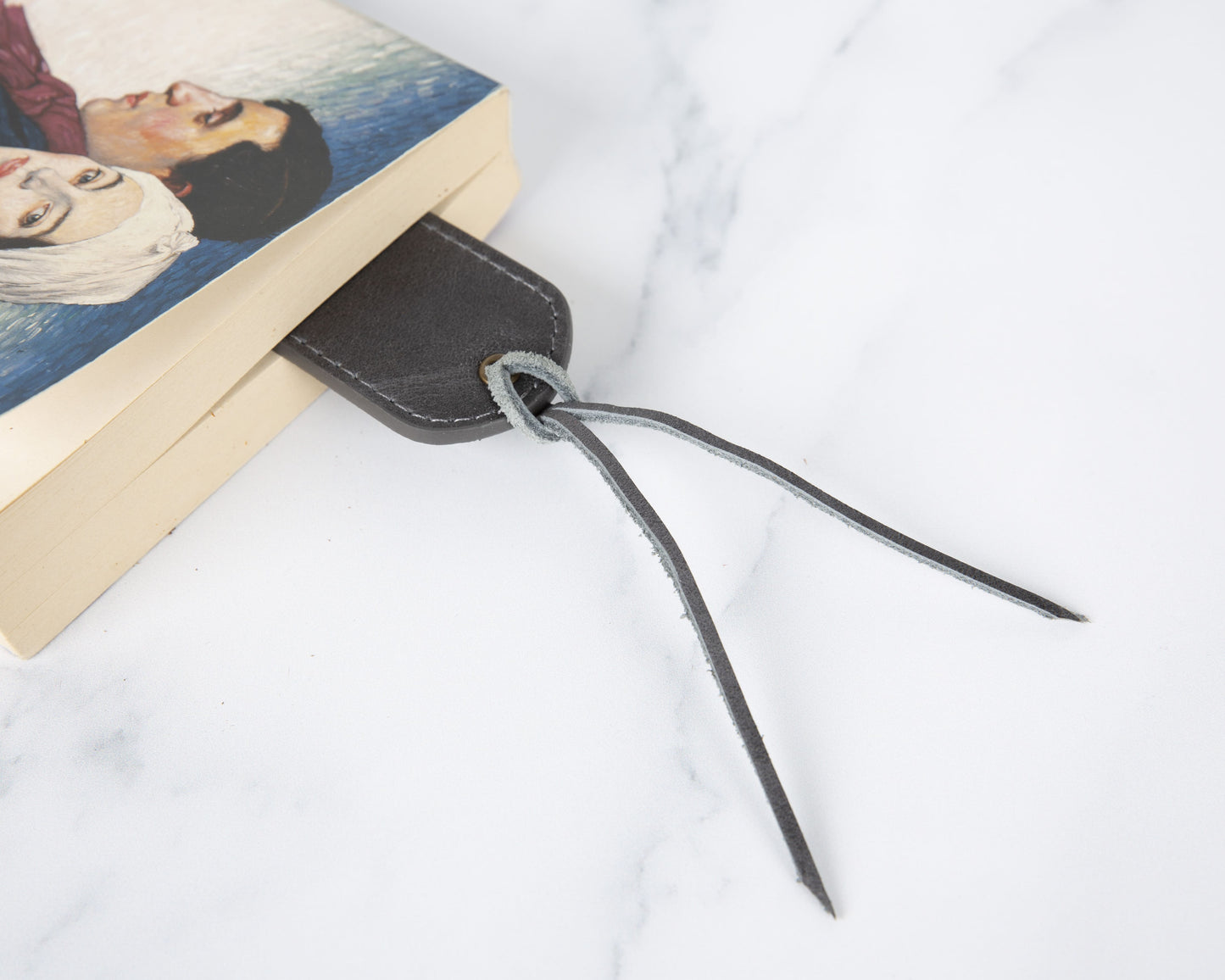Markora Stitched Leather Bookmark
