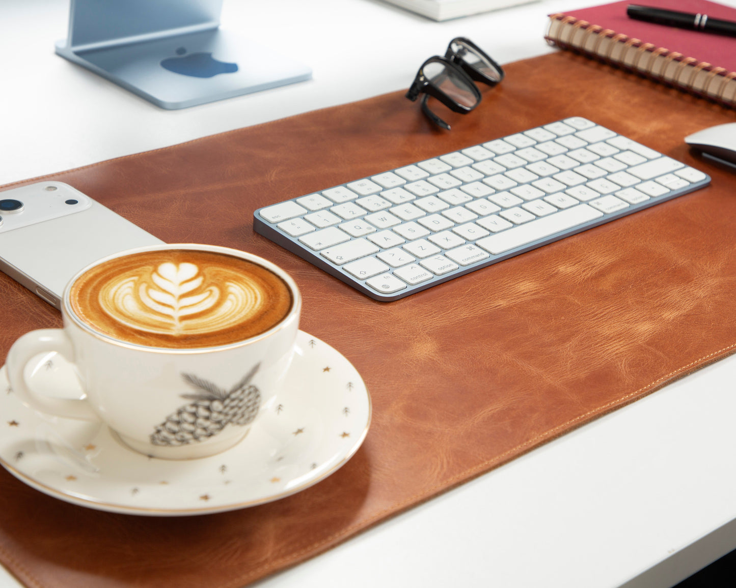 Natural Leather Desk Mat Medium