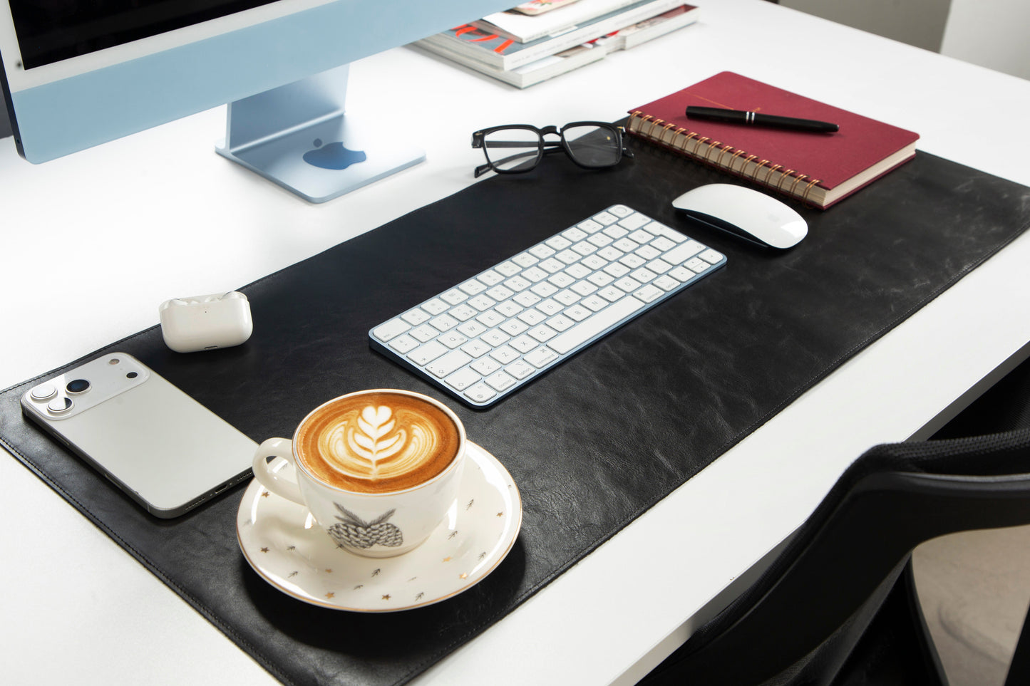 Natural Leather Desk Mat Medium