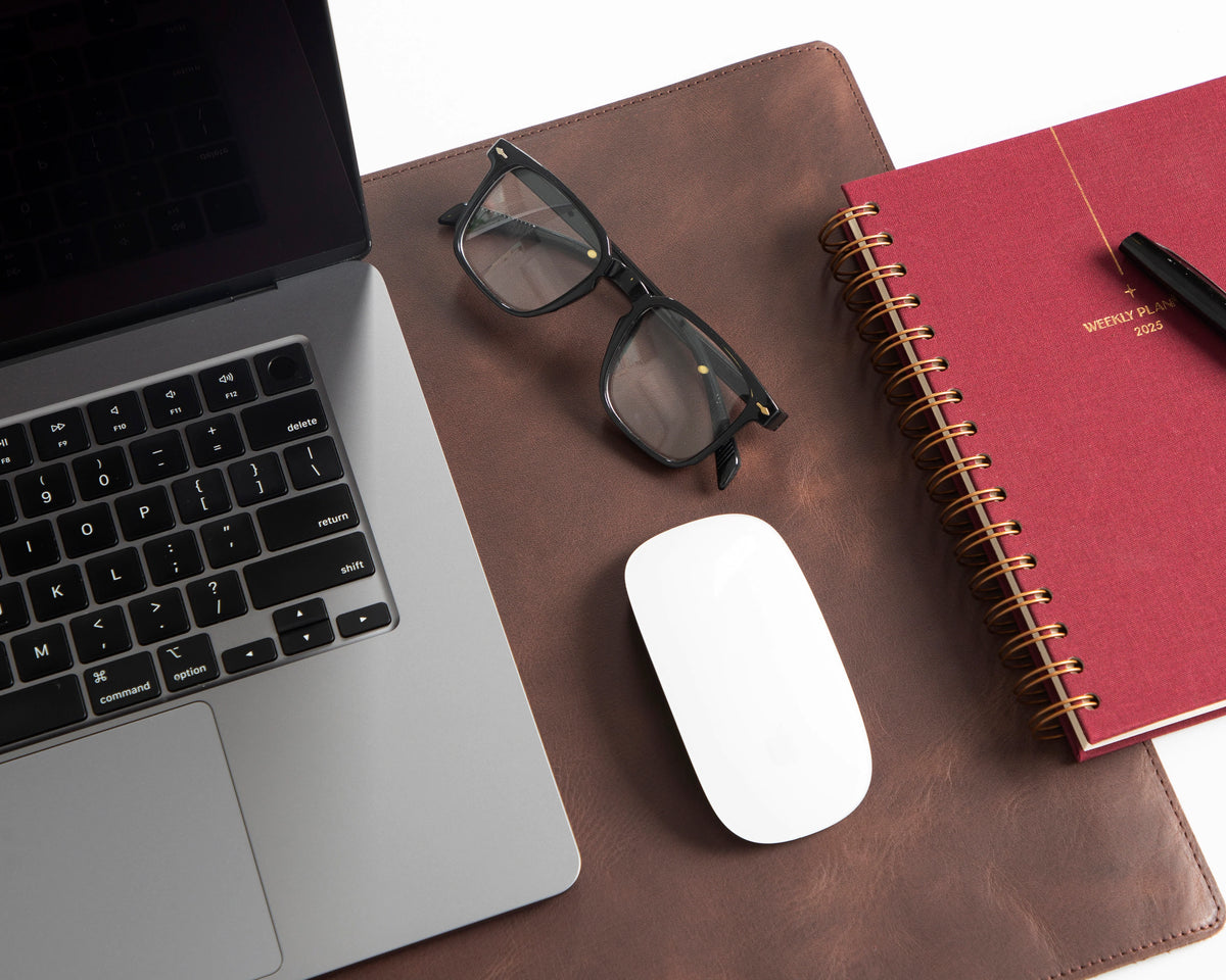 Single Layer Leather Desk Mat Small Size