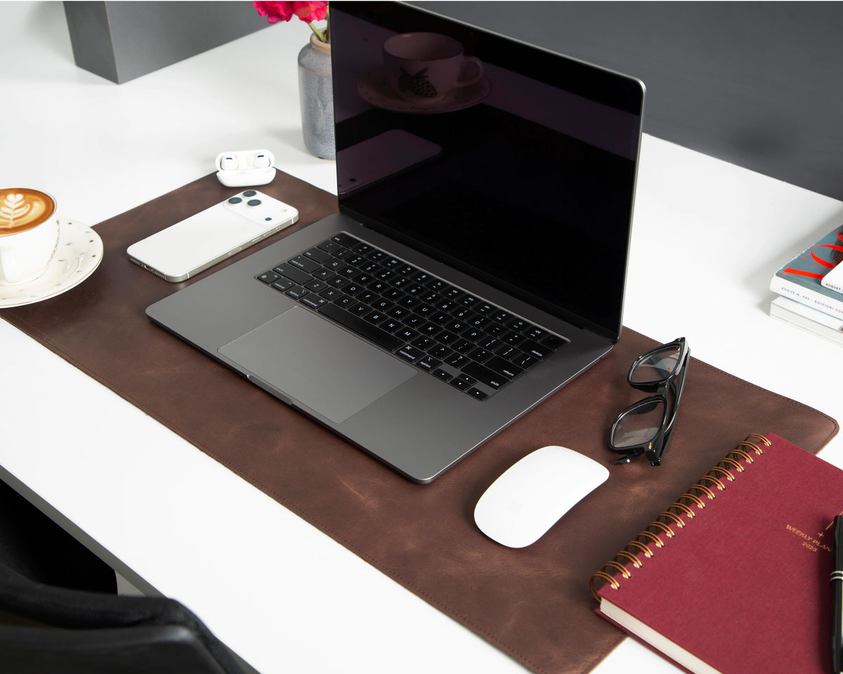 Single Layer Leather Desk Mat Small Size