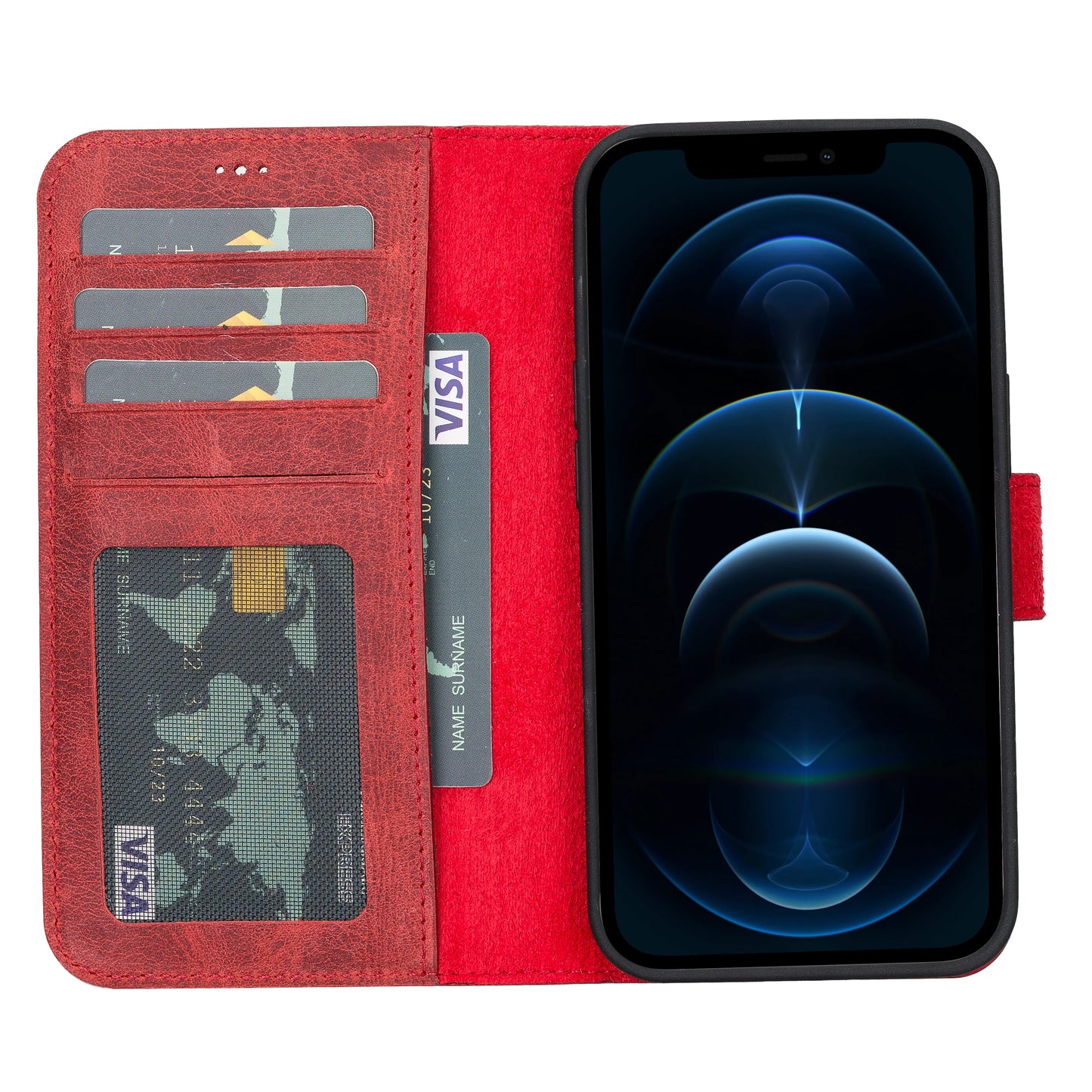 Liluri I Phone 13 Pro Detachable Leather Wallet Case