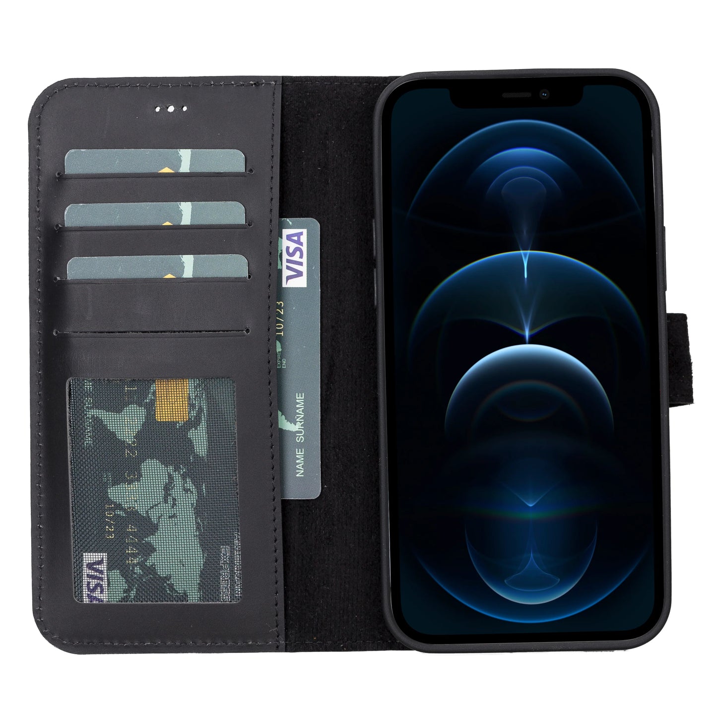 Liluri I Phone 13 Pro Detachable Leather Wallet Case