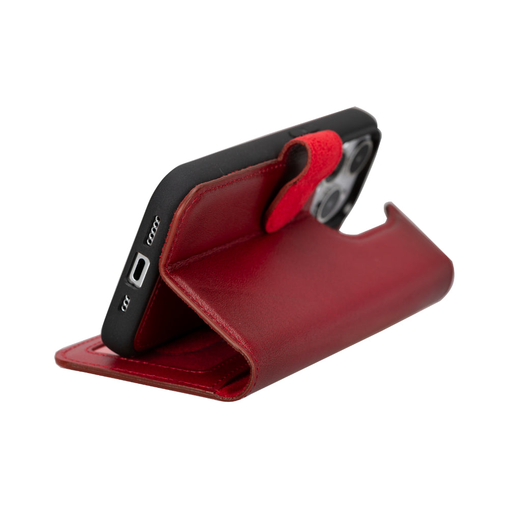 Magic I Phone 16 Pro Detachable Leather Wallet Case