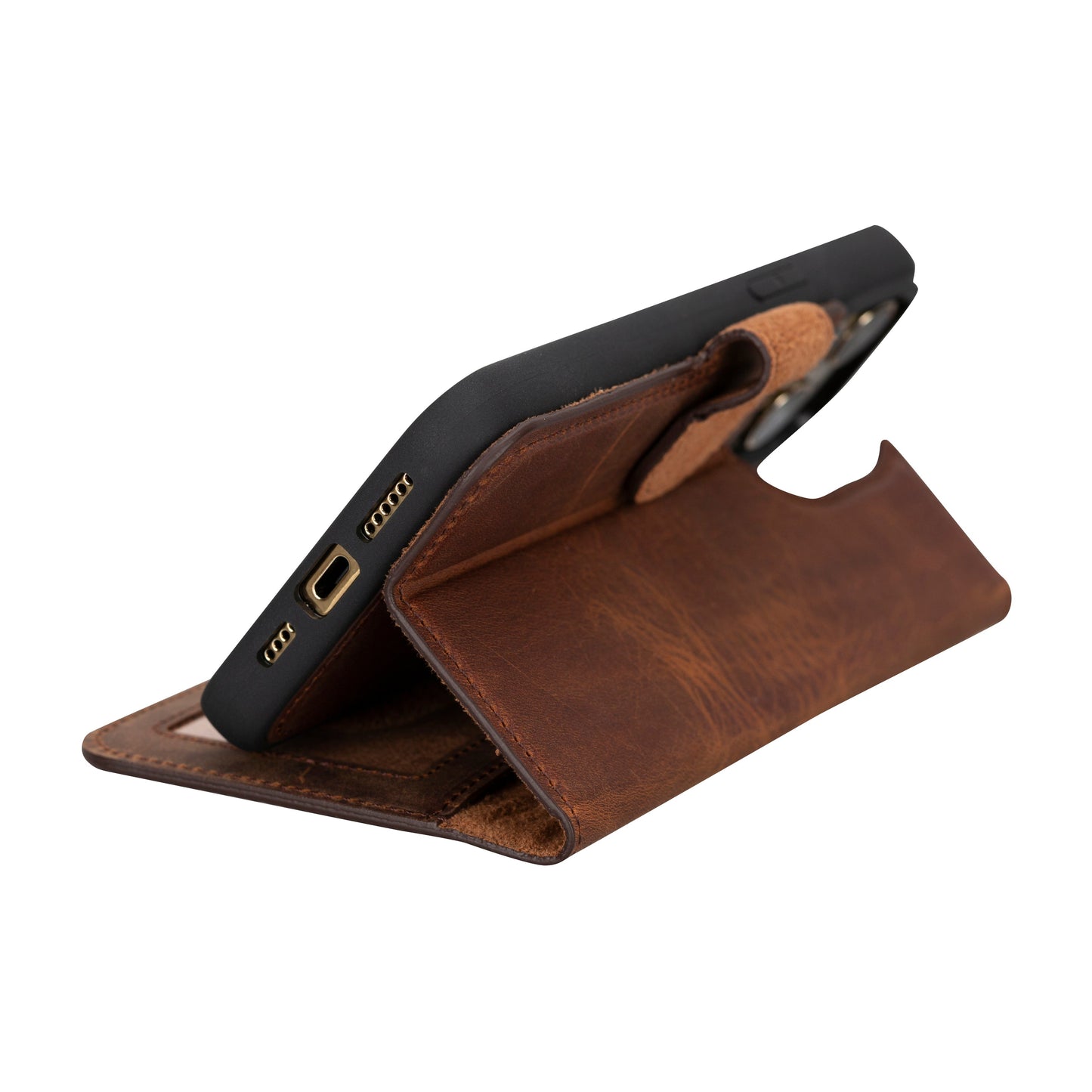 Magic I Phone 16 Pro Detachable Leather Wallet Case