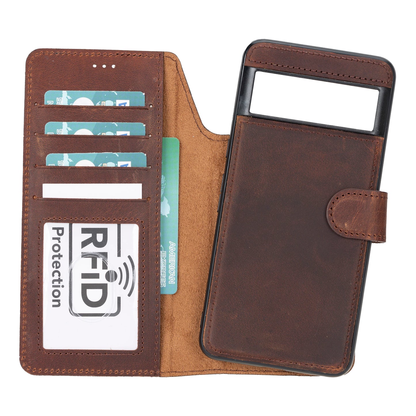 Magic Google Pixel 10 Pro Xl Detachable Leather Wallet Case