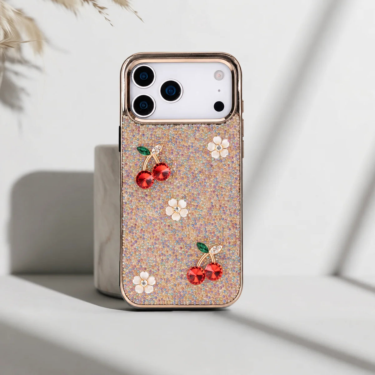 Freya Crystal Cherry Case for iPhone 18 Pro Max / 17 Pro Max