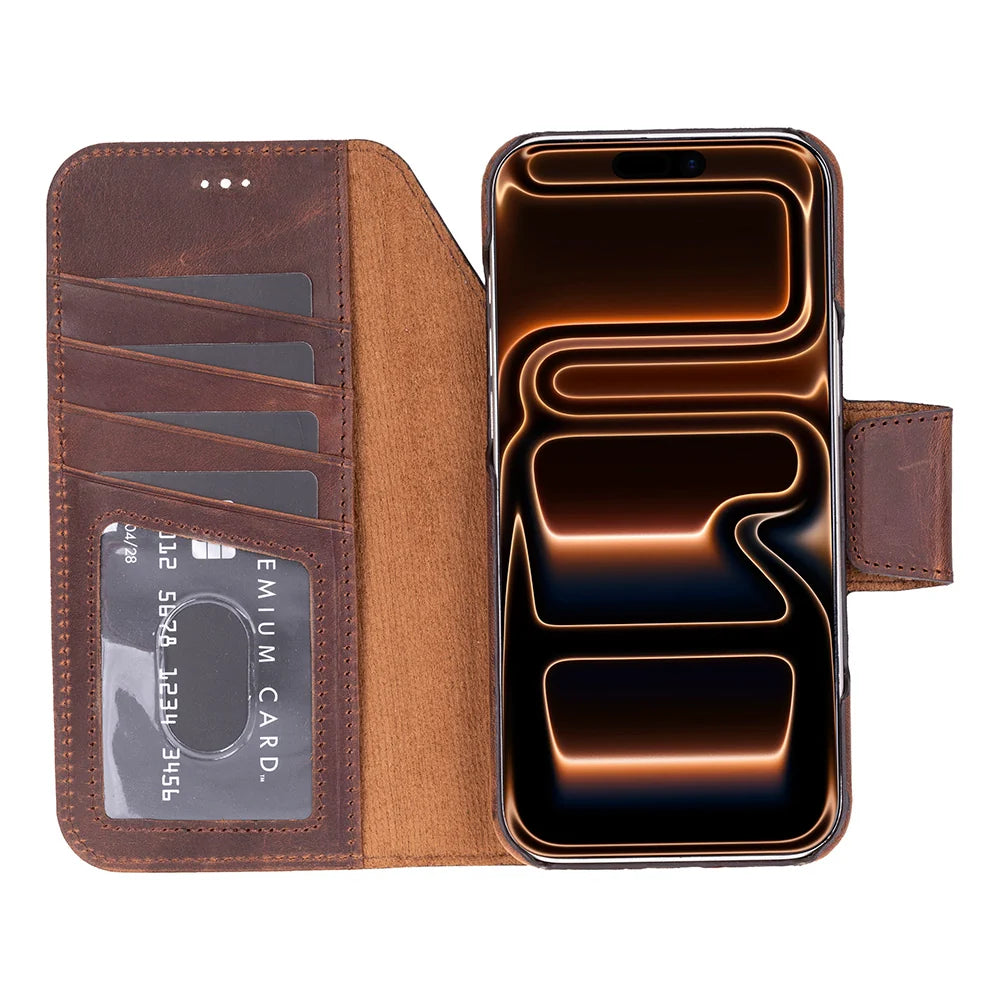 Elite Magic iPhone 18 Pro Max / 17 Pro Max Leather Detachable Wallet Case