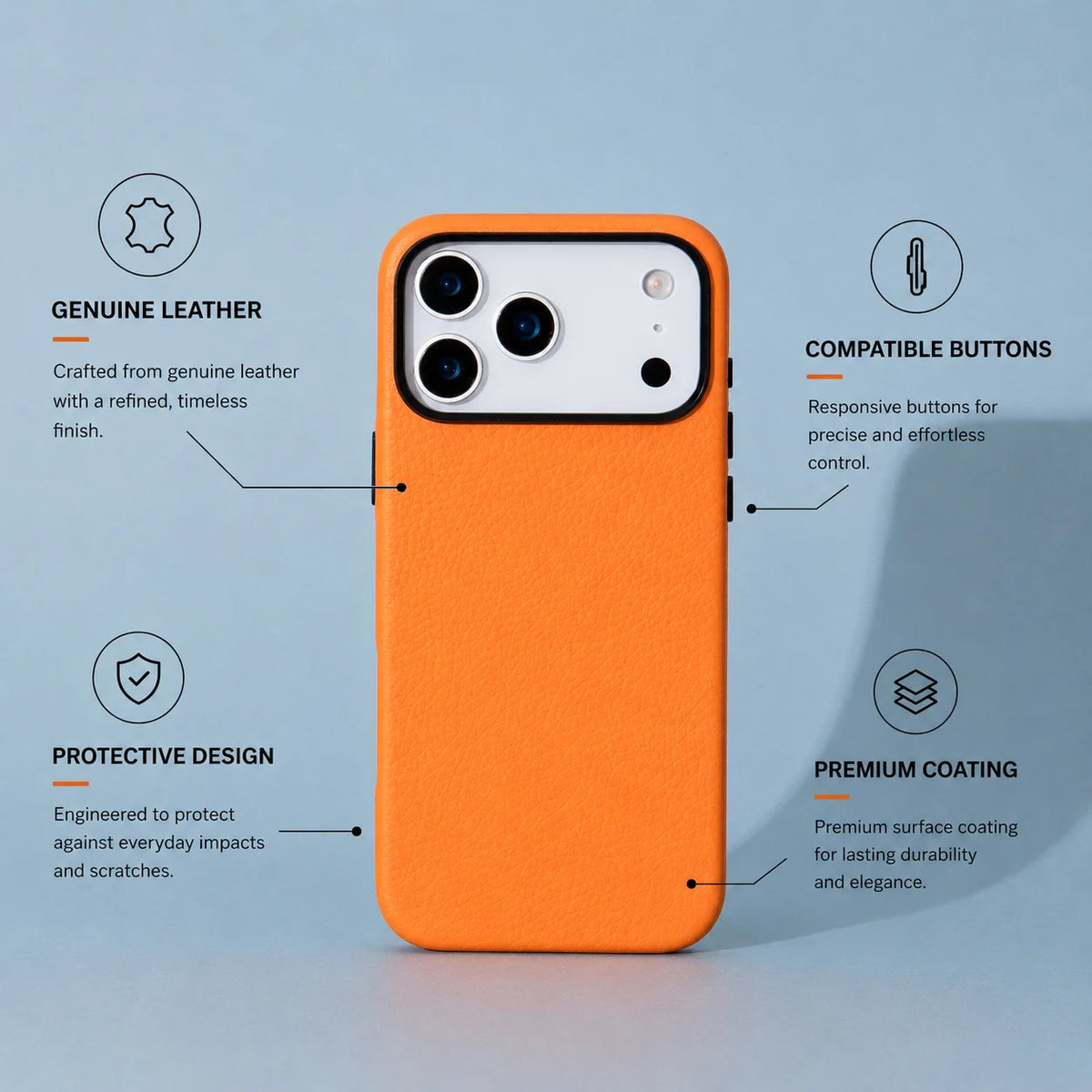Prestige iPhone 18 Pro / 17 Pro Leather Case