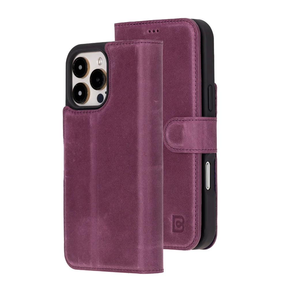 Magic iPhone 16 Pro Max Detachable Leather Wallet Case