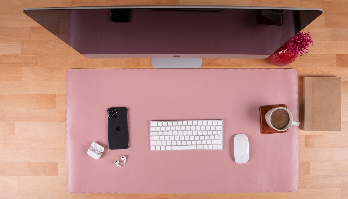 Natural Leather Desk Mat Medium