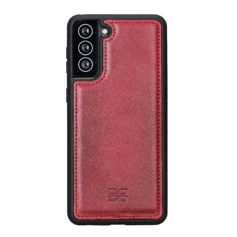 Bouletta Flex Cover Back Leather Cases for Samsung Galaxy S21 Series S21 Plus 6.7" / Dark Brown