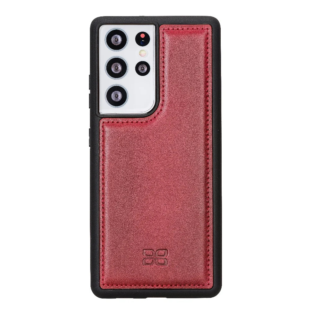 Bouletta Flex Cover Back Leather Cases for Samsung Galaxy S21 Series S21 Plus 6.7" / Dark Brown