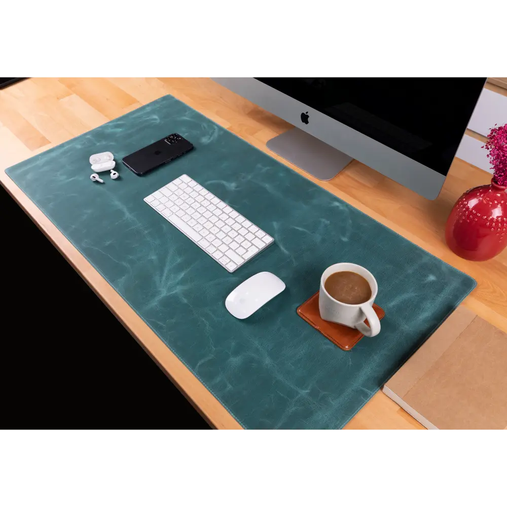 Natural Leather Desk Mat Medium