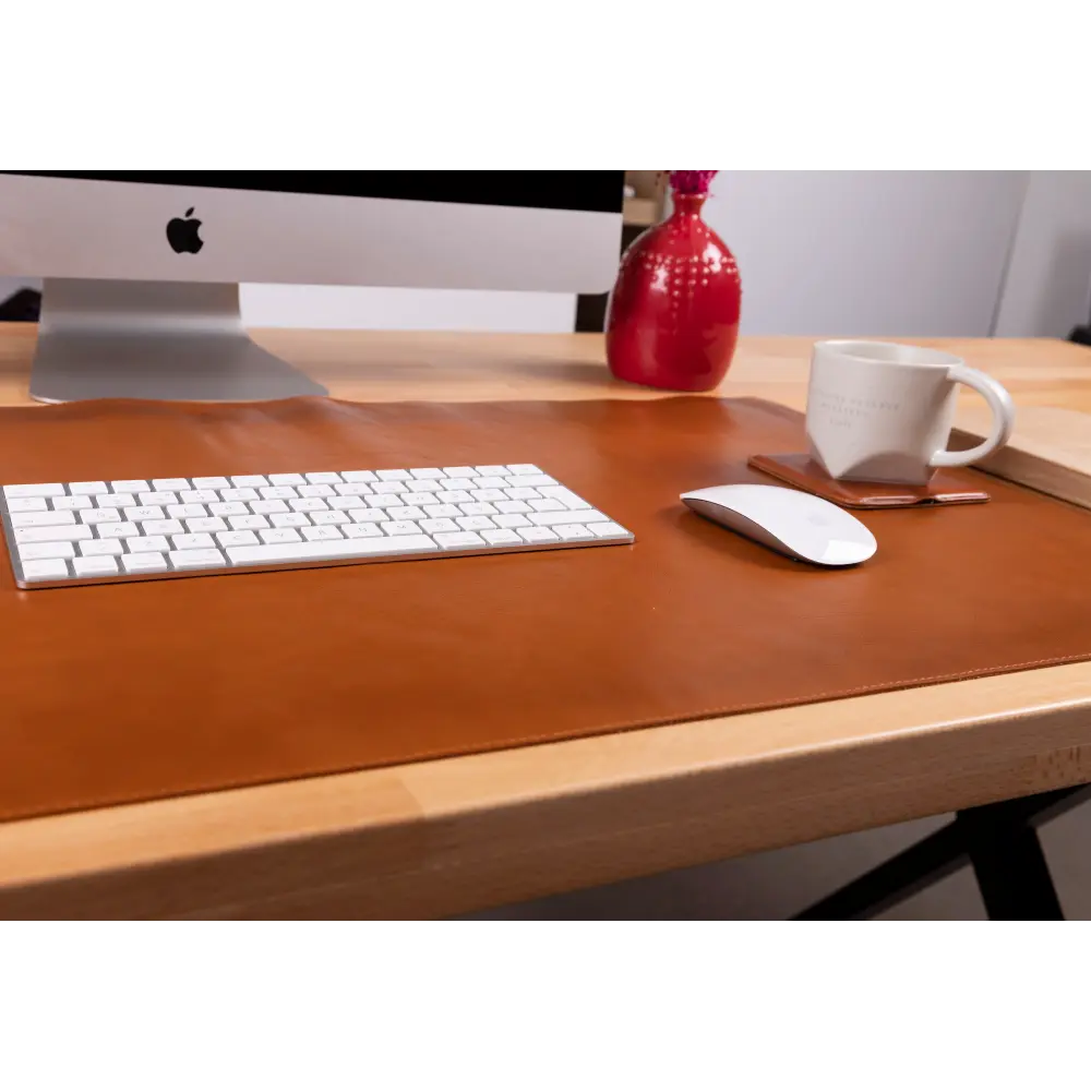 Natural Leather Desk Mat Medium
