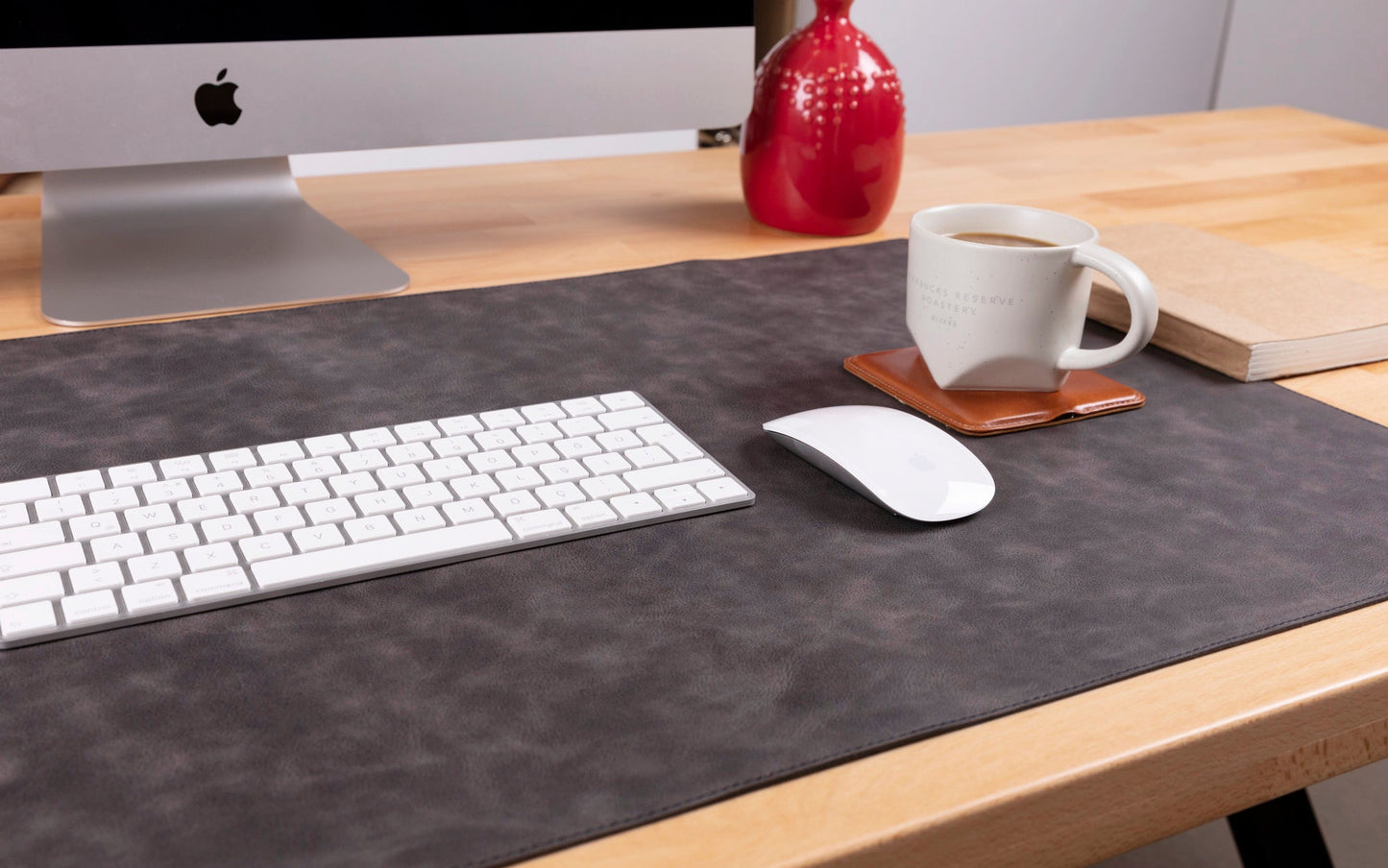 Natural Leather Desk Mat Large