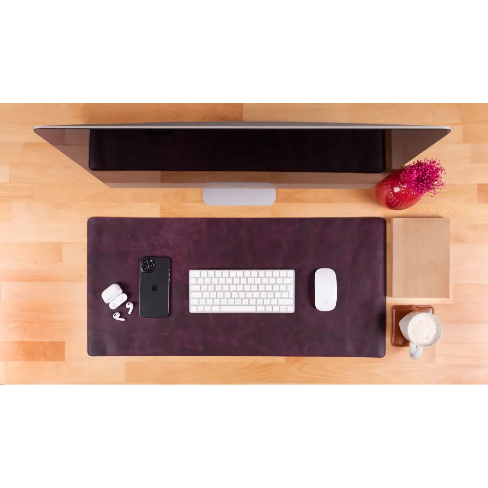 Natural Leather Desk Mat Medium