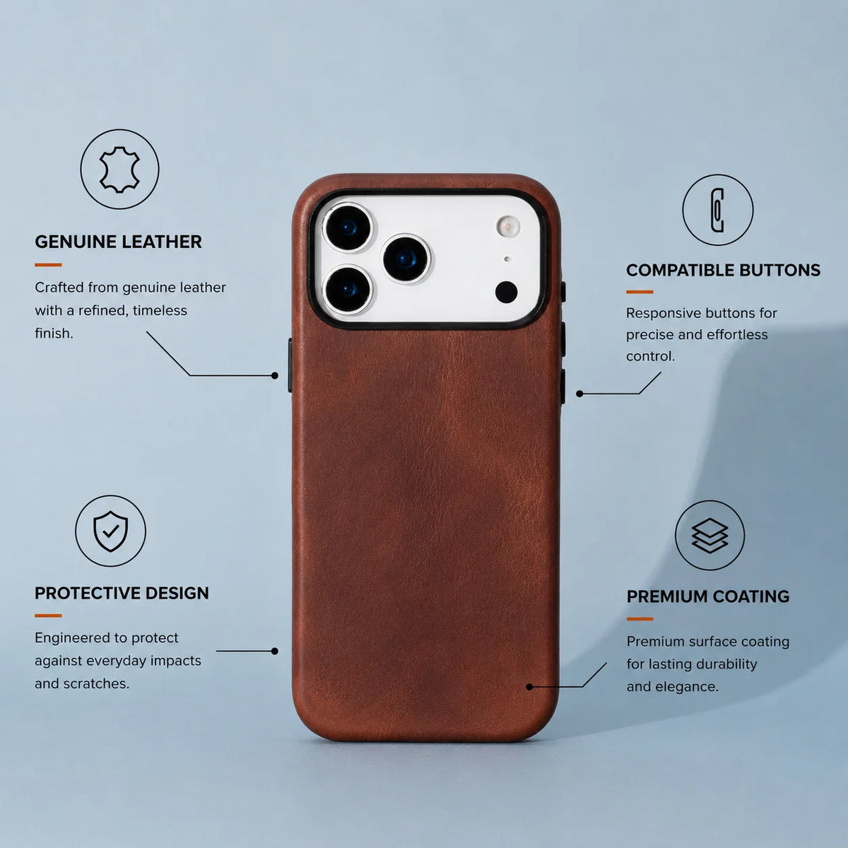 Prestige iPhone 18 Pro Max / 17 Pro Max Leather Case
