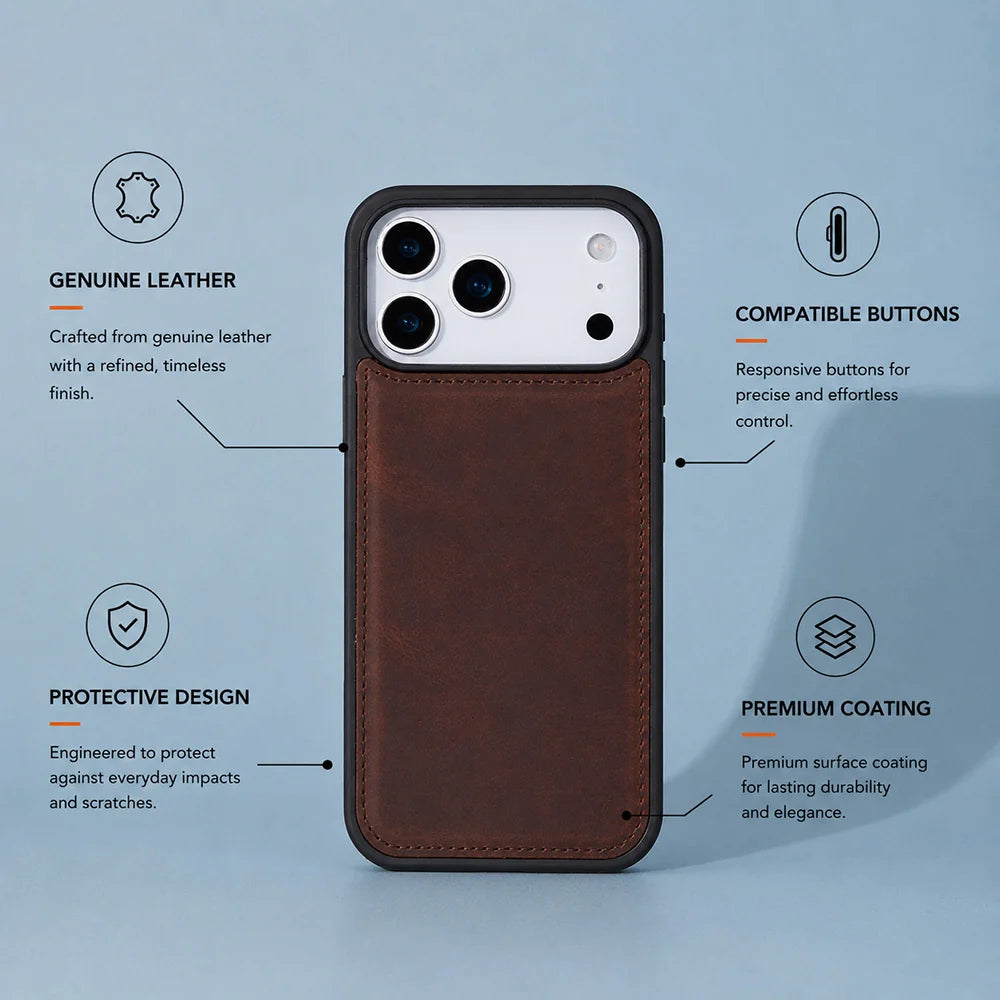 Flex Cover iPhone 18 Pro / 17 Pro Leather Case