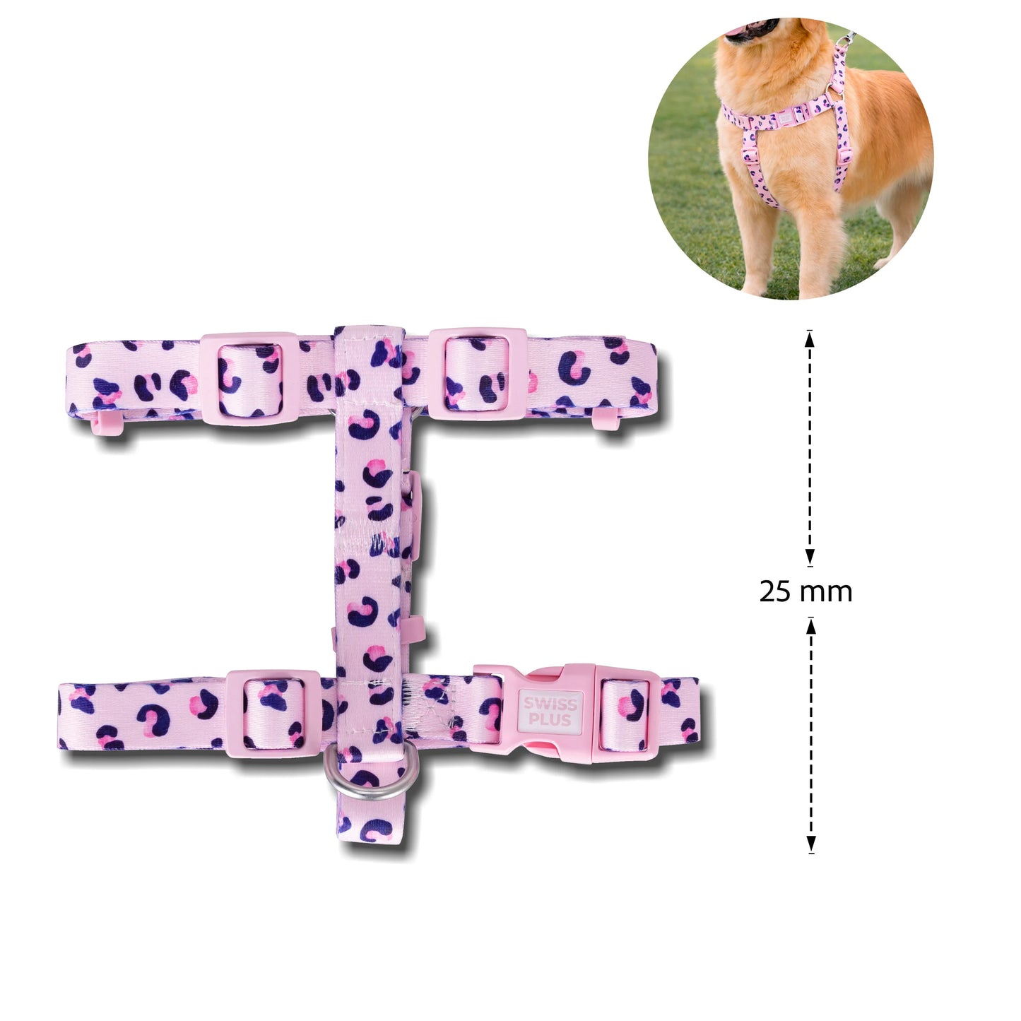 Patterned Recycled H Type Harness