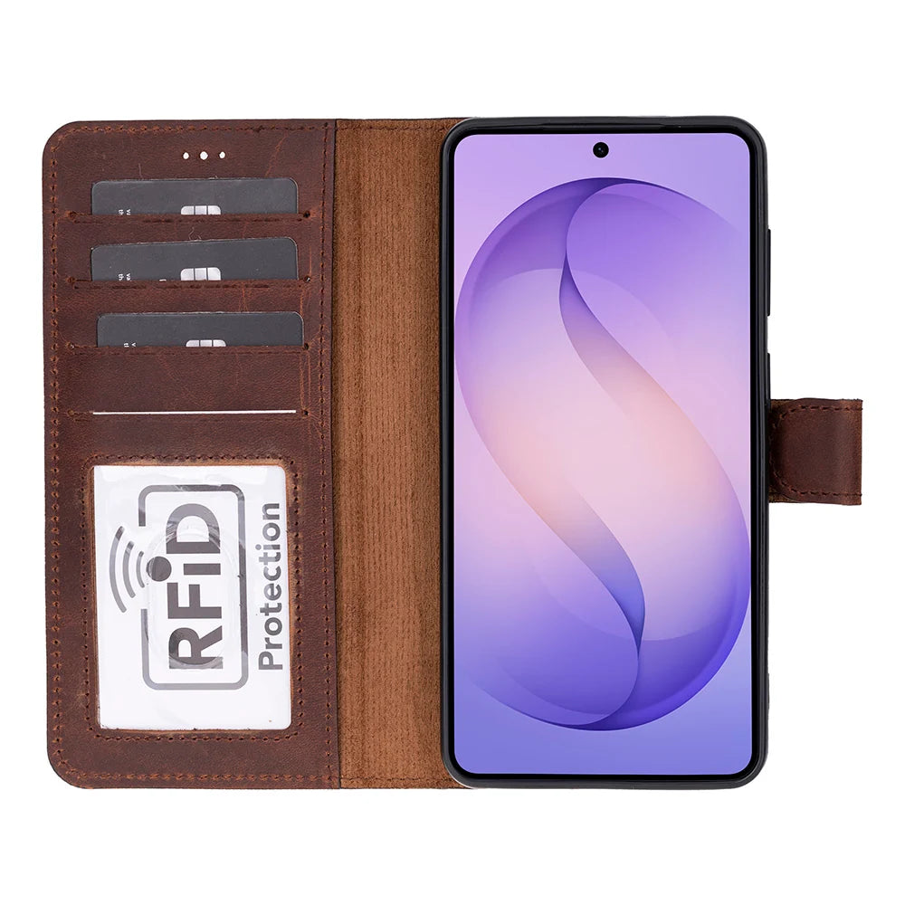 Magic Samsung Galaxy S26 Plus Leather Detachable Wallet Case
