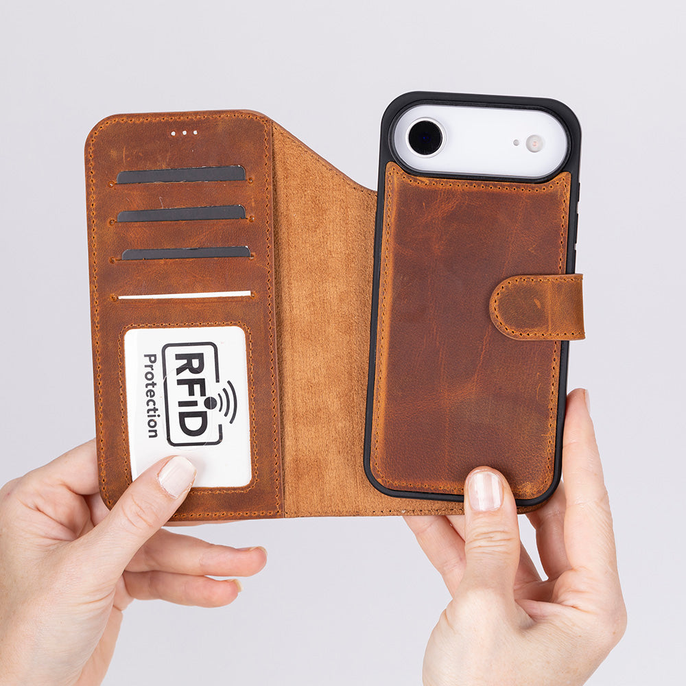 Magic I Phone 17 Air Leather Detachable Wallet Case