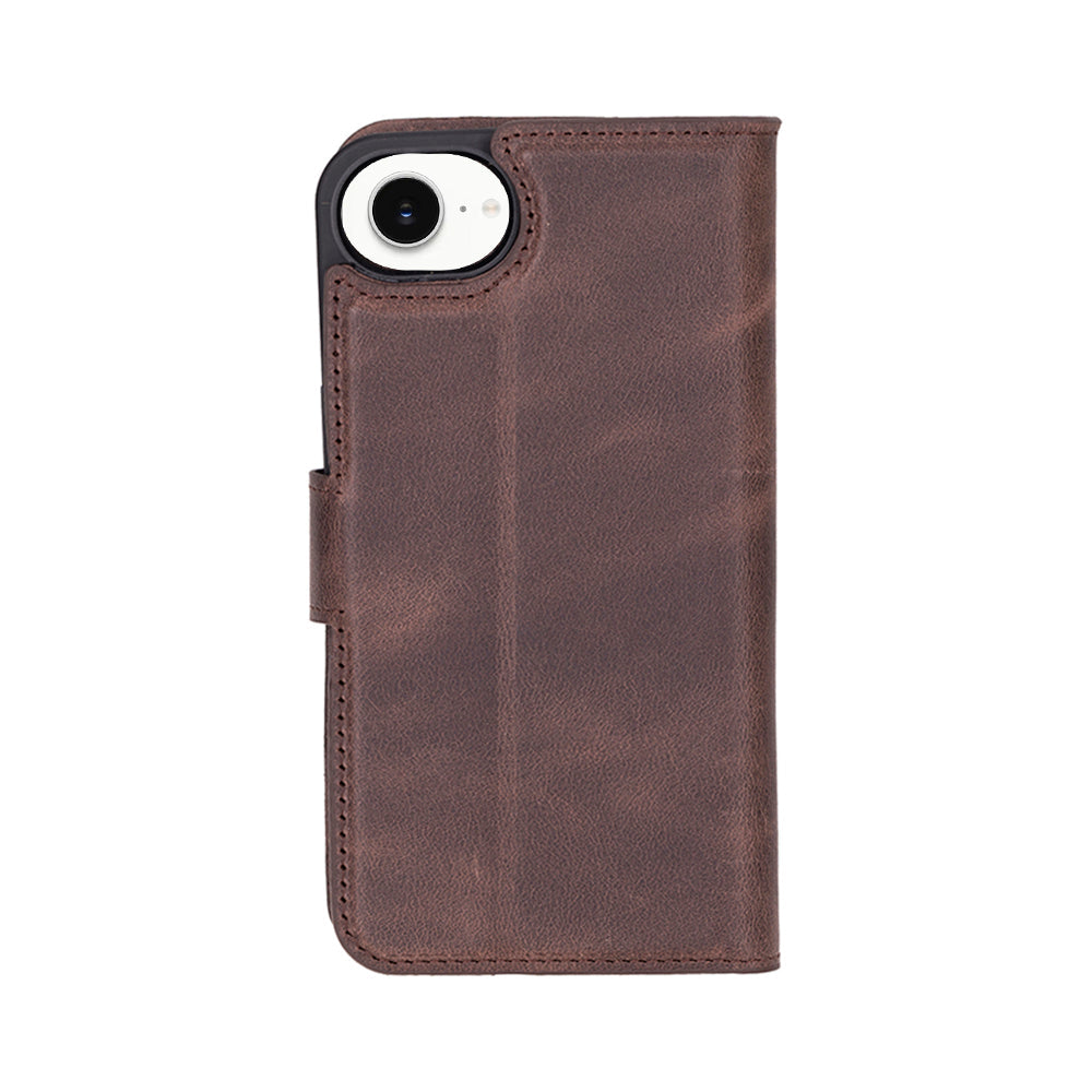 Magic I Phone 16 E Detachable Leather Wallet Case