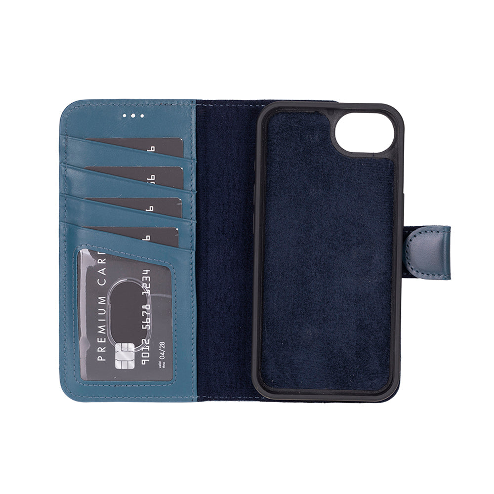 Magic I Phone 16 E Detachable Leather Wallet Case